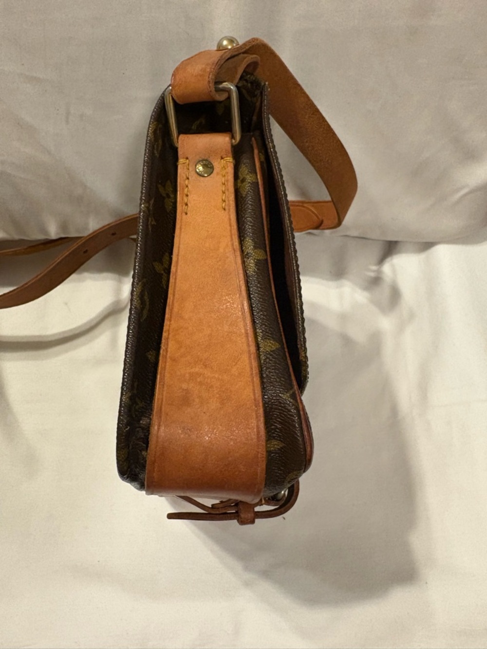 Louis Vuitton Vintage Cartouchière MM Monogram Crossbody Bag - Picture 4 of 7